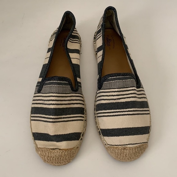 G.H. Bass Canvas Striped Jute Jenna Flats - Picture 2 of 12